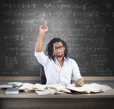 Student has the solution Stock Photos