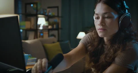 Student having a video call Stock Footage 162995149