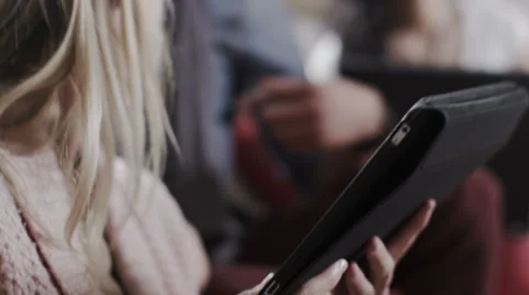 Student house accommodation. Flat share with teenagers or young adults using Vídeo Stock 32938851