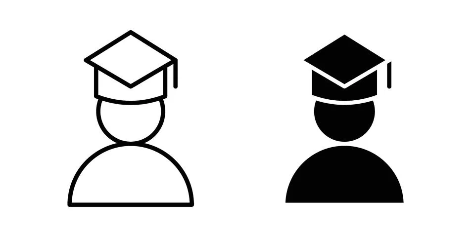 Student icon vector design. EPS10 Stock Illustration