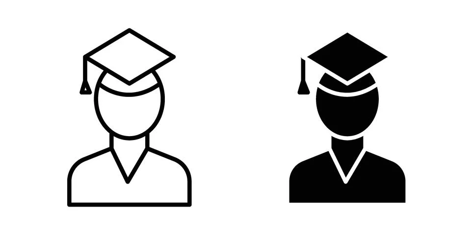 Student icon vector design illustrations Stock Illustration