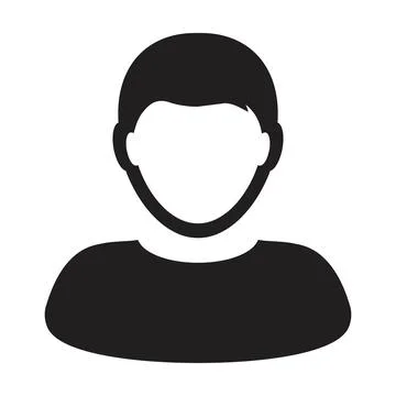 Student icon vector male user person profile avatar symbol for education Stock Illustration