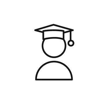 Student icon vector set collection for web Stock Illustration