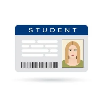 Student ID card Stock Illustration