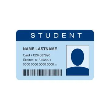 Student ID card Stock Illustration