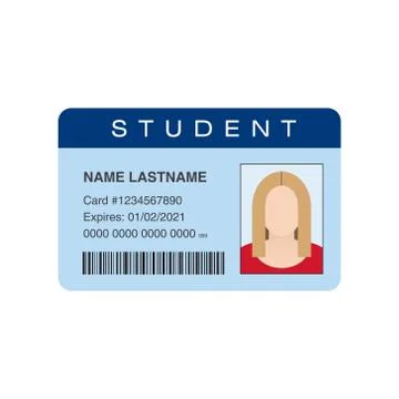 Student ID card Stockillustratie