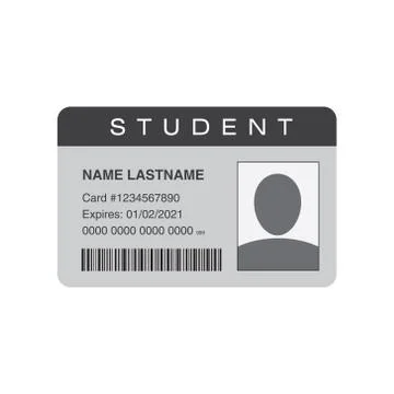 Student ID card Stock Illustration