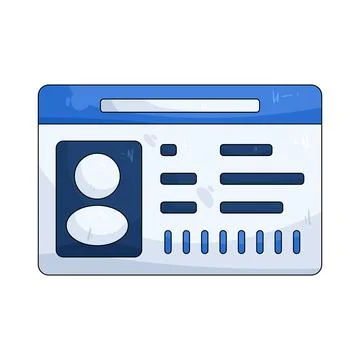 Student ID card Stock Illustration
