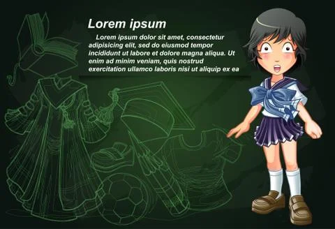 Student. Stock Illustration