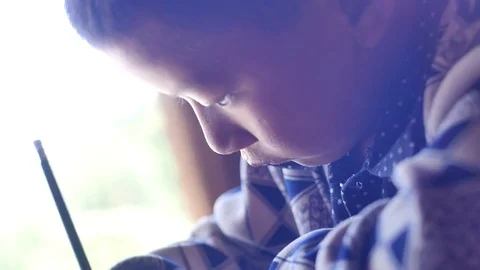 Student in the  impoverished mountainous area Video stock 77180259
