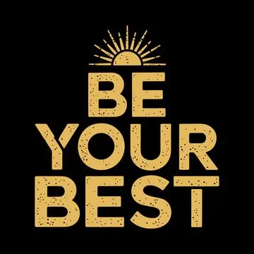 Student Inspiration Typography Vector Design for Academic Success Stock Illustration
