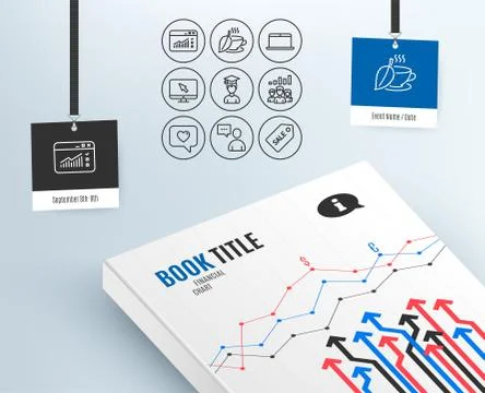 Student, Internet and Users chat icons. Love message, Laptop and Web traffic Illustrazione stock