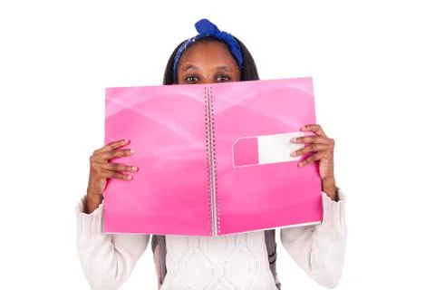 Student isolated on white background Stock Photos