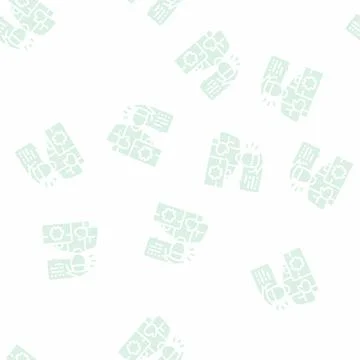 Student job glyph seamless pattern 스톡 일러스트
