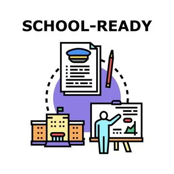 Student learning and educational development program Stock Illustration