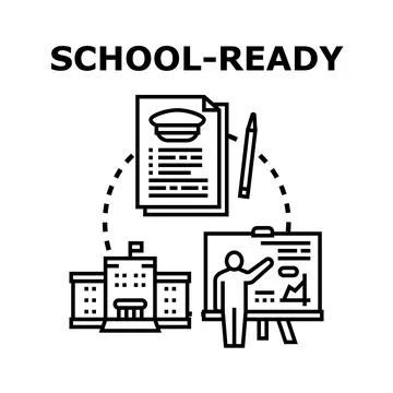 Student learning and educational development program Stock Illustration