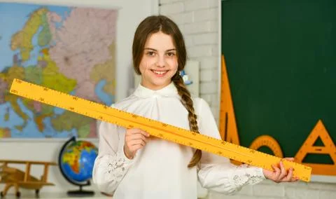 Student learning geometry. back to school. High school student learning geometry Stock Photos