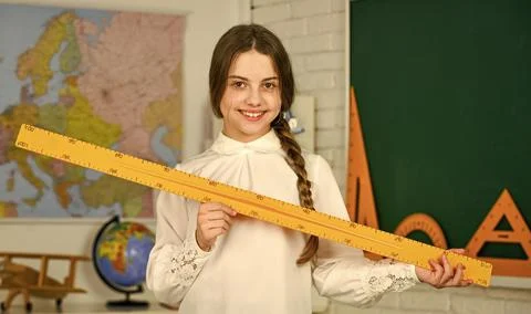 Student learning geometry. back to school. High school student learning geometry Stock Photos