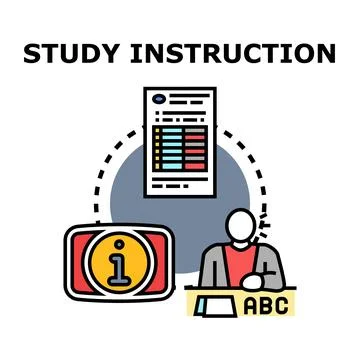 Student learning process receiving academic instruction 스톡 일러스트
