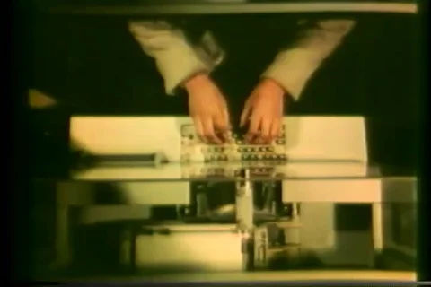 Student learns to read and type through responsive program - 1968 Stock Footage 108652912