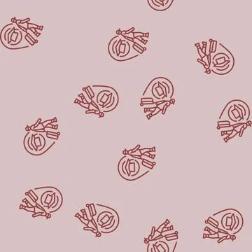 Student leaving for study abroad line seamless pattern 스톡 일러스트