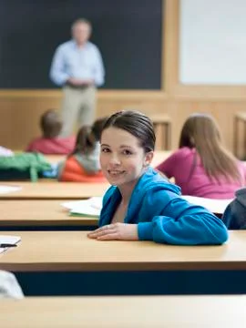 Student In Lecture Room Stock Photos