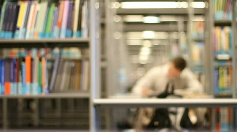 Student in library 6 Video stock 741758