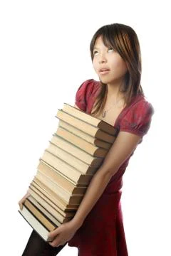Student in library Stock Photos