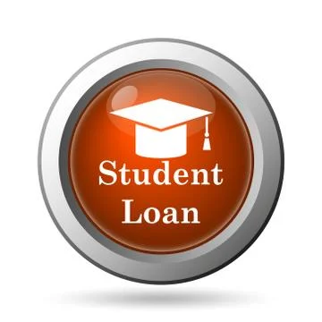 Student loan icon. internet button on white background.. イラスト素材