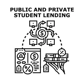 Student loan lending program options financial aid Illustration