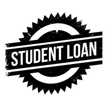 Student loan stamp Stock Illustration