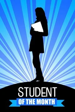 Student of the month Stock-Illustration