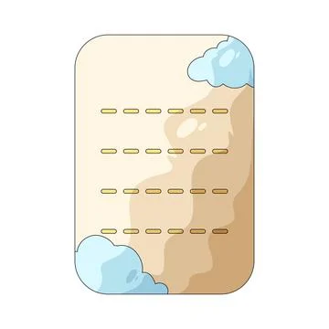 Student name tag illustration Stock Illustration
