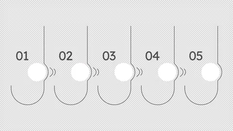 Student onboarding process minimalist empty infographic template animation Stock Footage 342241390