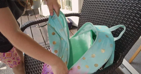 Student packs up Book Bag Back Pack At The End of Tutoring Session. Video stock 155657918