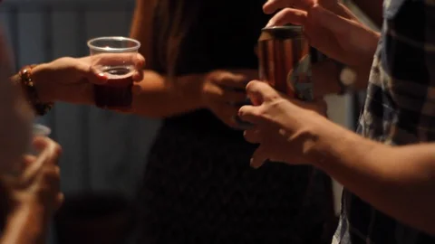 Student party Stock Footage 124164803