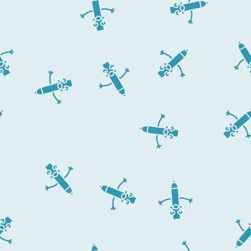 Student pen character glyph seamless pattern Stock Illustration