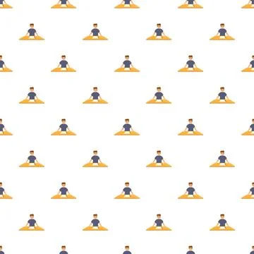 Student person learning and studying at desk background pattern 스톡 일러스트