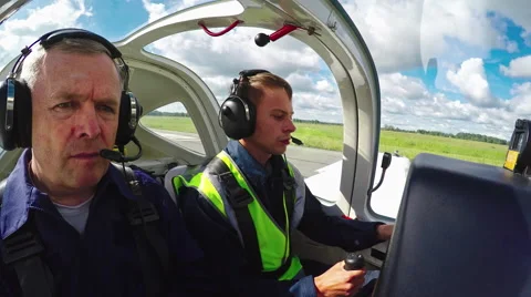 Student Pilot Takeoff Practice Stock Footage 67700819