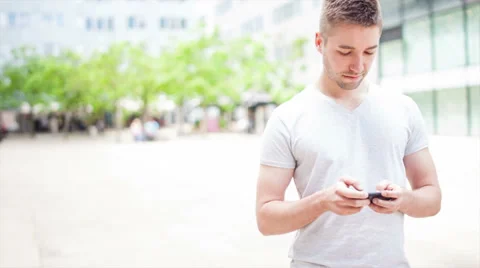 Student playing with electronic device Stock Footage 39343179