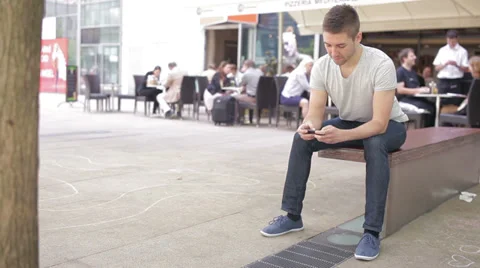 Student playing with tablet PC Stock Footage 39343203