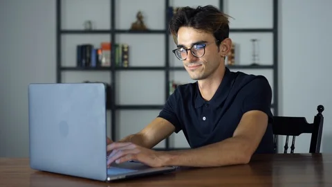 Student preparing exam and learning lessons in school library, making research Stock Footage 93238060