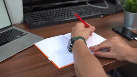 The student is preparing for the exam Stock Footage 248532289