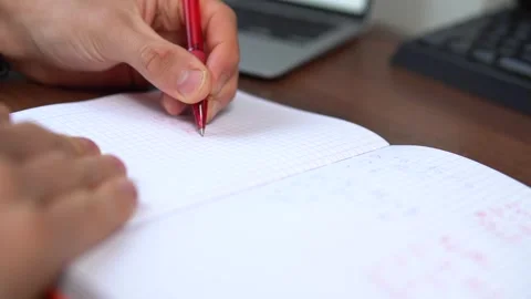 The student is preparing for the exam Video stock 248532290