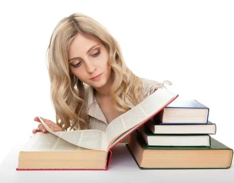 Student preparing for the exam. Stock Photos