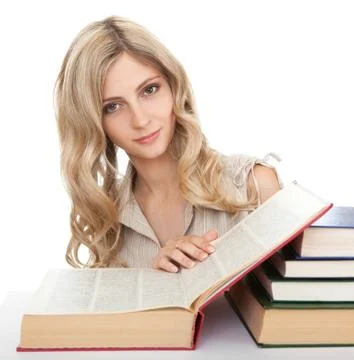 Student preparing for the exam. Stock Photos