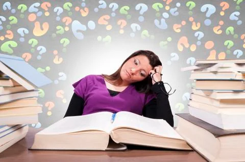 Student problems 스톡 사진