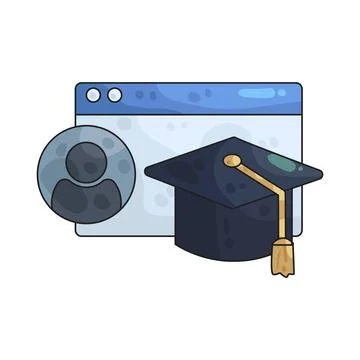 Student profile illustration Stock Illustration