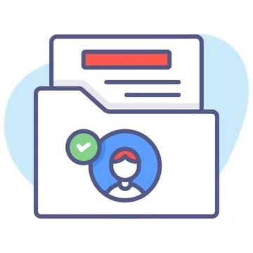 Student profile, student data, Modern concepts flat design, Premium quality.. Stock Illustration