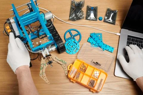 Student programming diy kit 写真素材